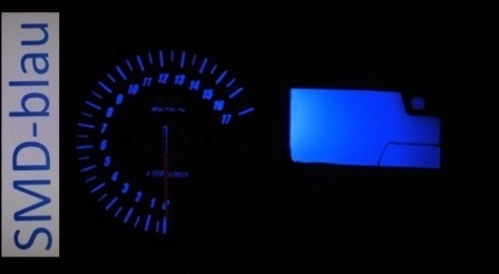 Suzuki GSX-R 600 / 750 / 1000 K4-K5 Tachobeleuchtung Led Set blau